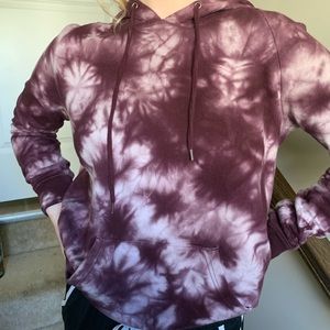 Maroon Tie Dye Sweatshirt